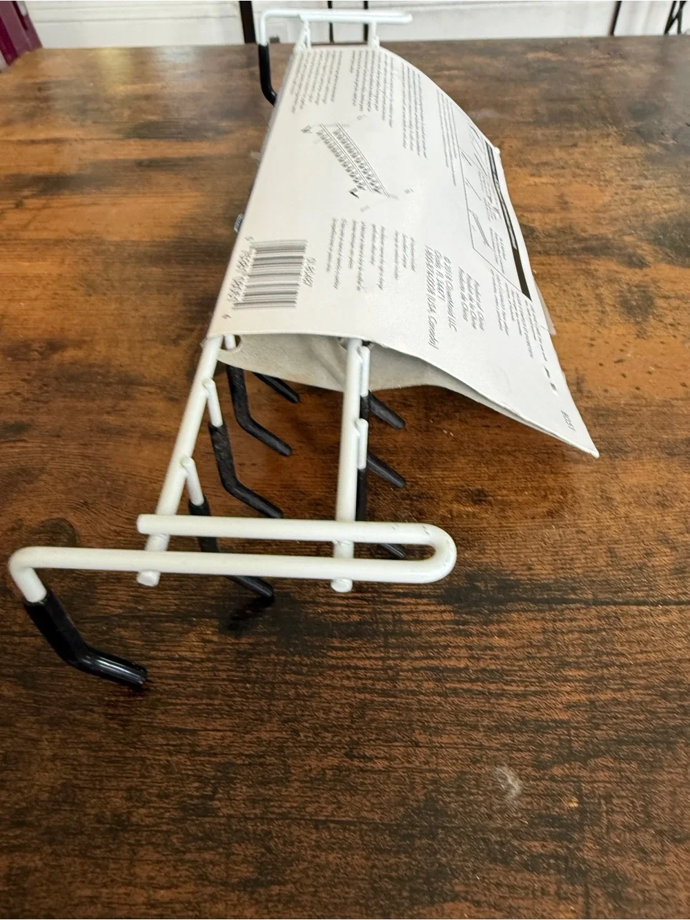 ClosetMaid Black and White Tie & Belt Rack - Wall-Mount Organizer new